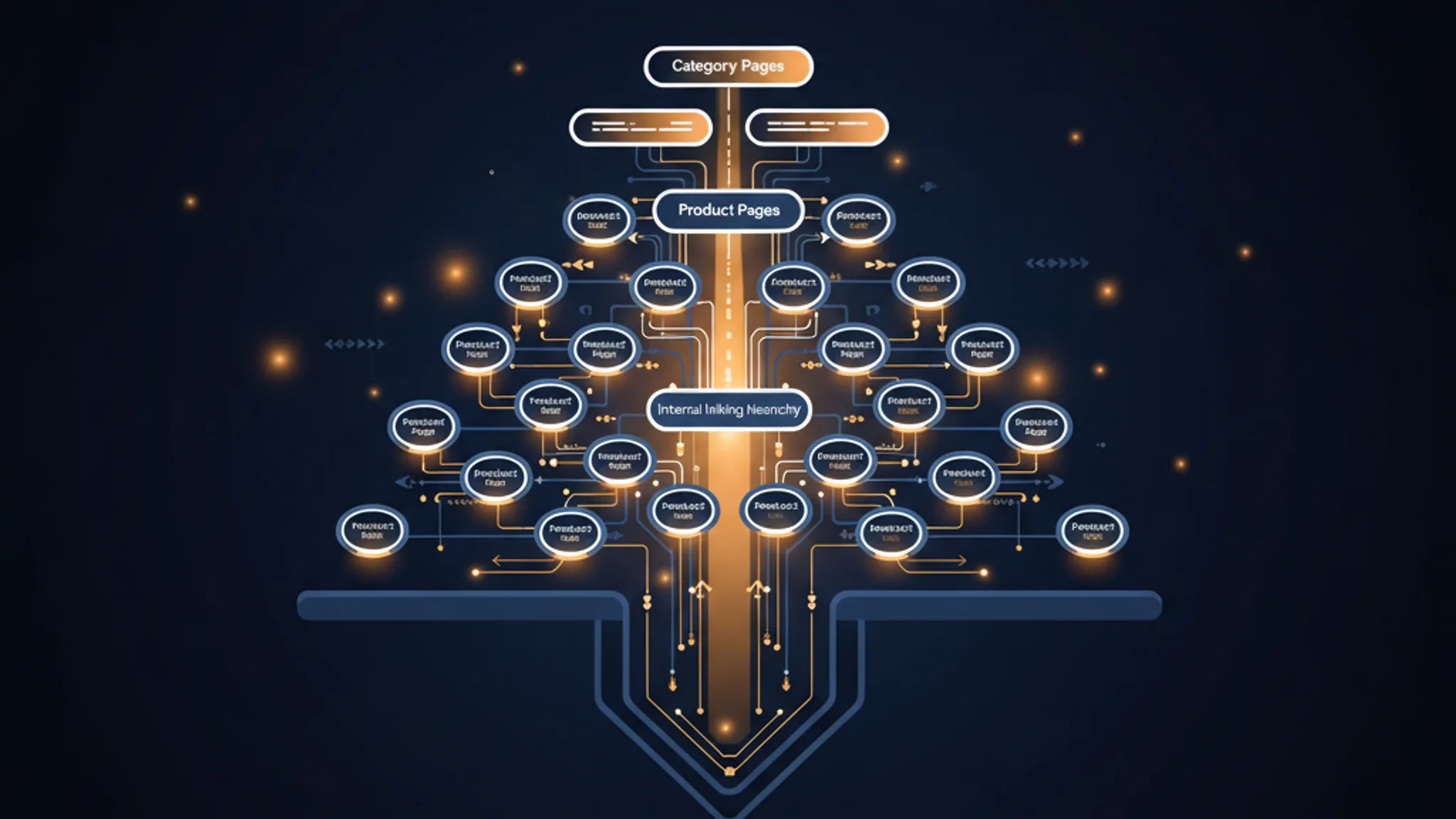 Illustration concept for ecommerce internal linking