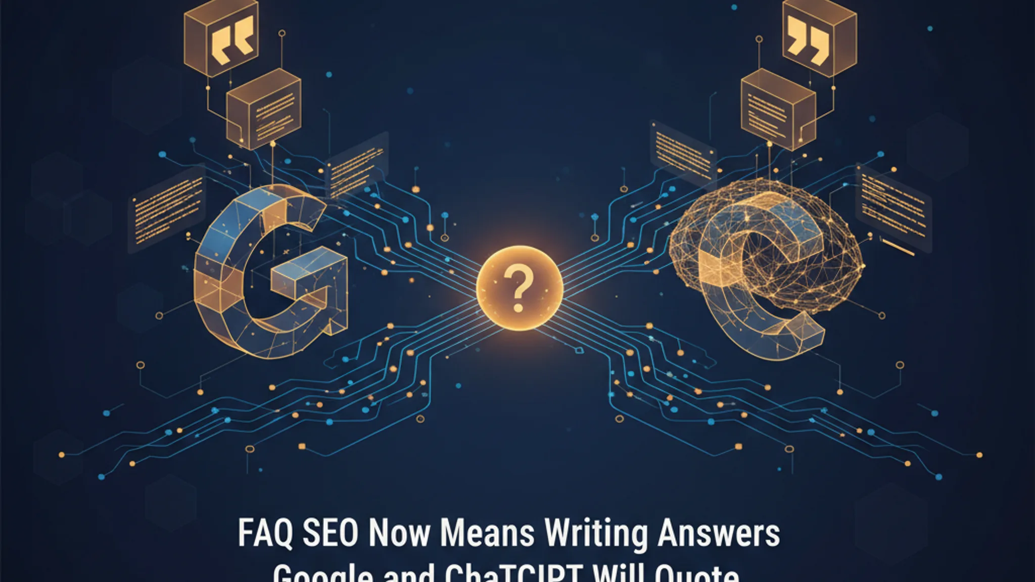 Illustration concept for faq seo
