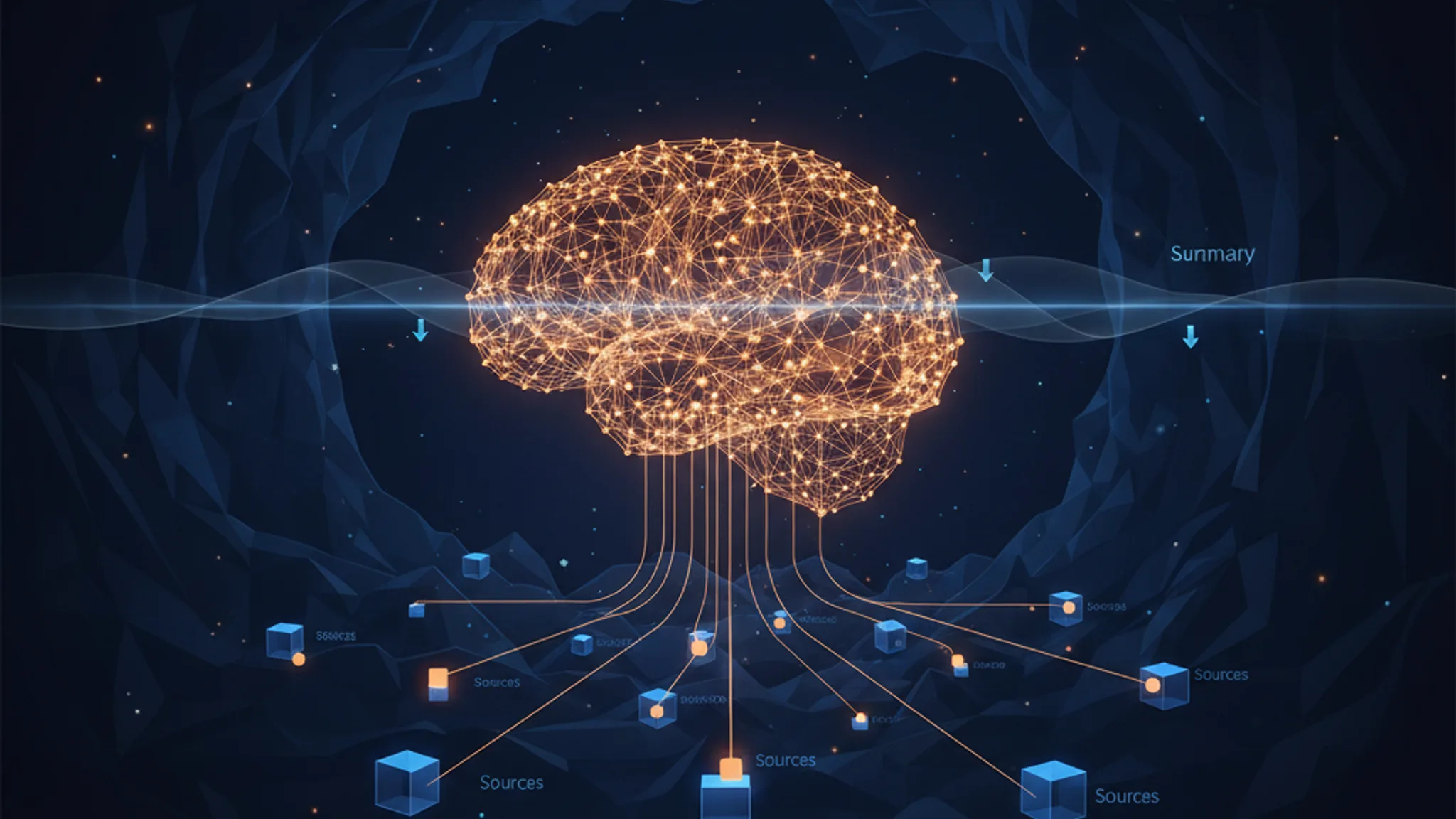 Illustration concept for ai overviews
