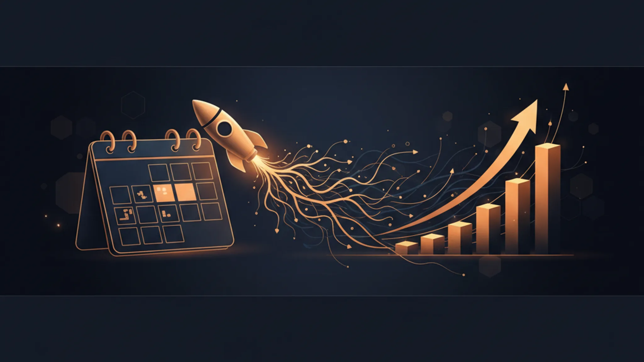 Illustration concept for seo content calendar