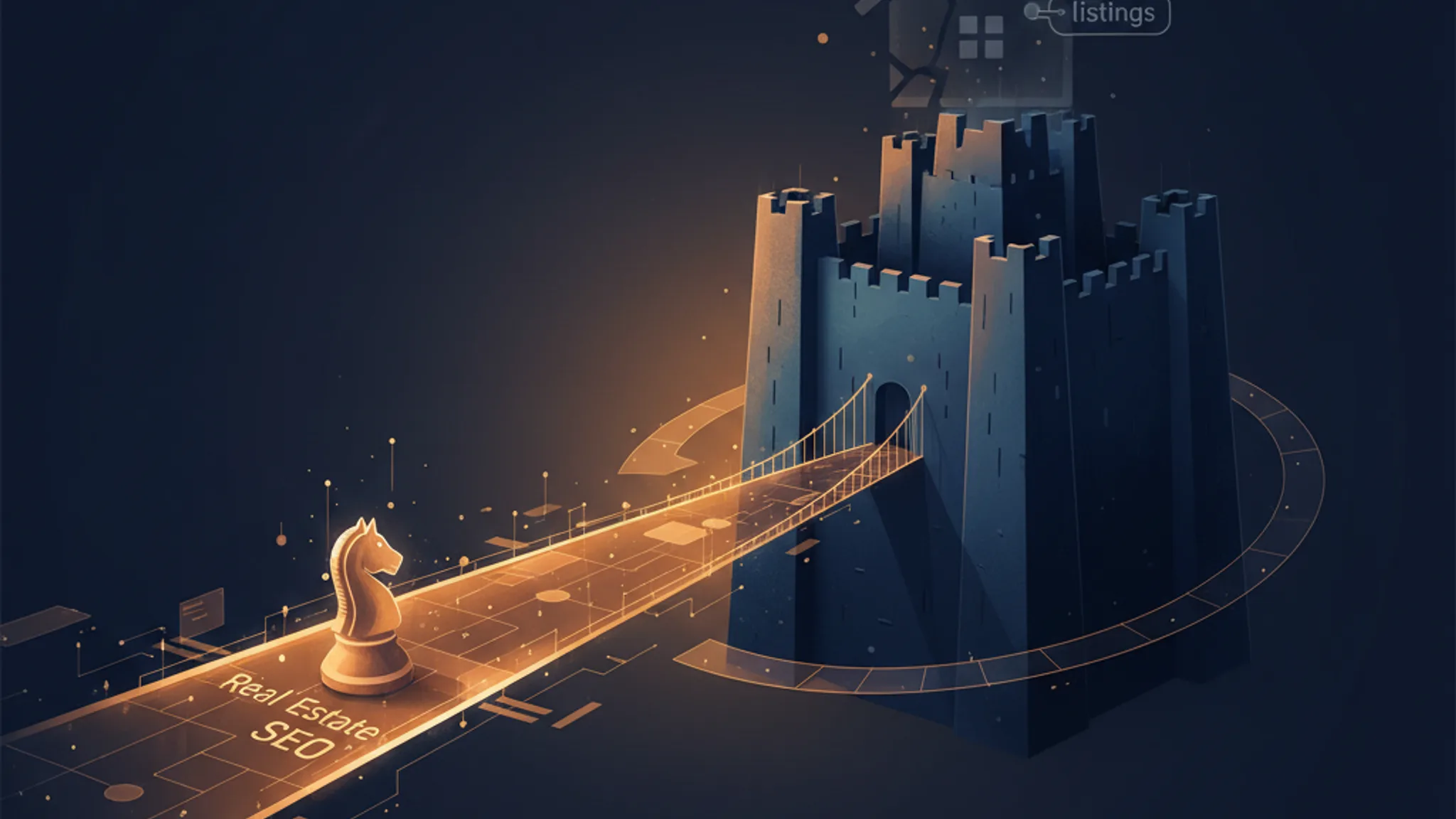 Illustration concept for real estate seo