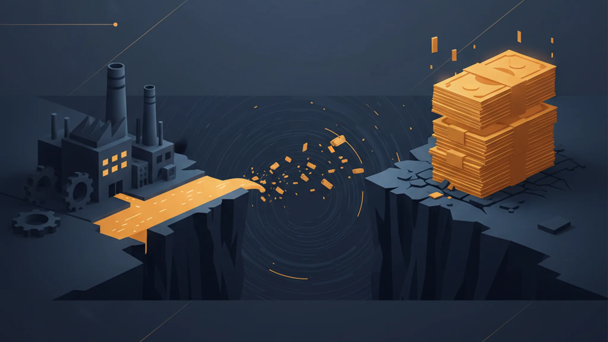 Illustration concept for content marketing for manufacturers