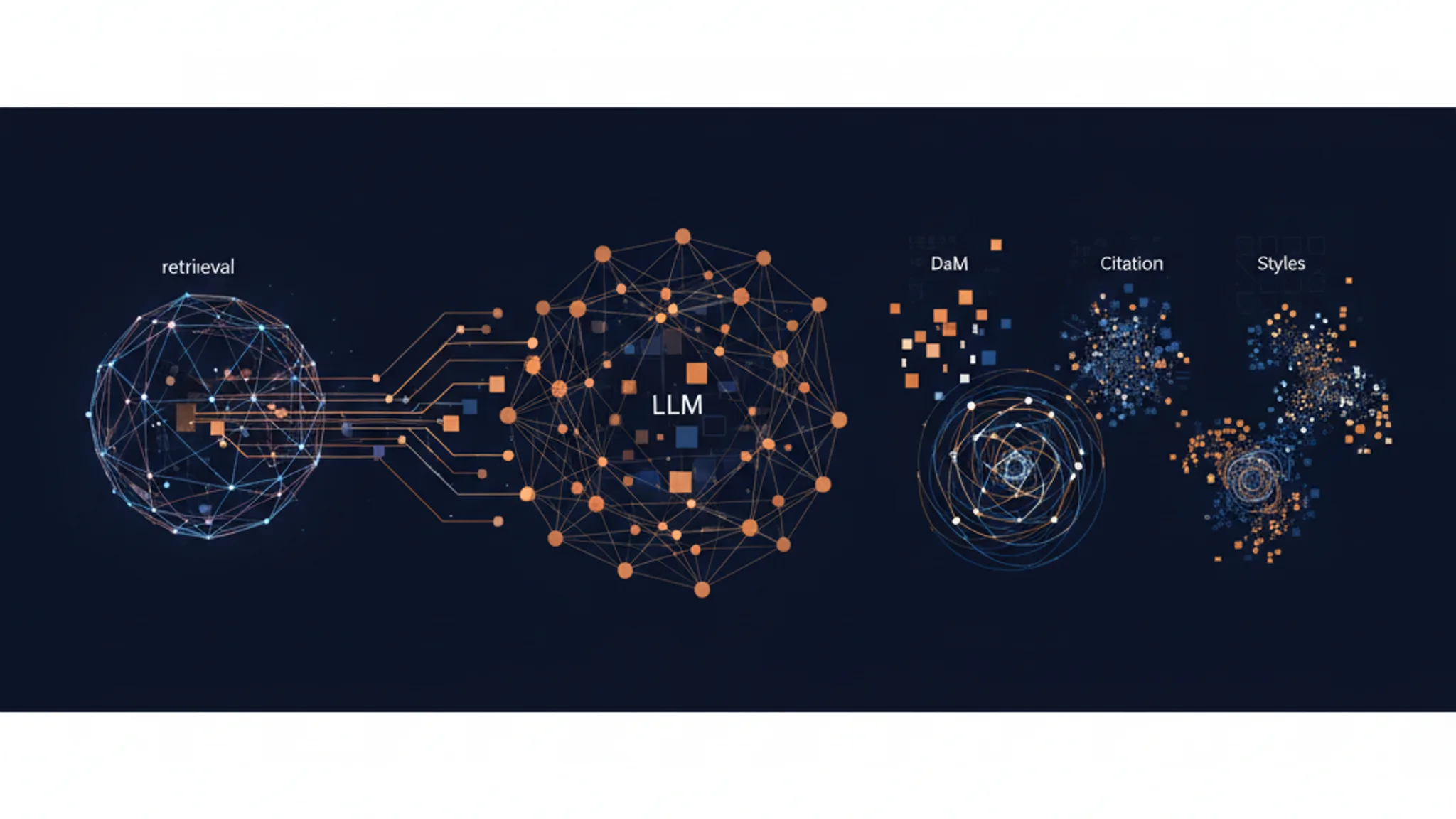 Illustration concept for llm citations