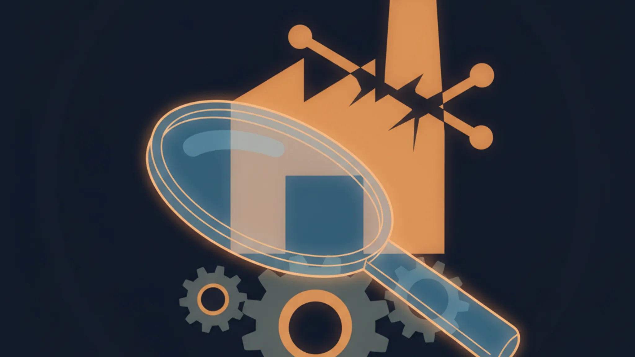 Illustration concept for manufacturing seo