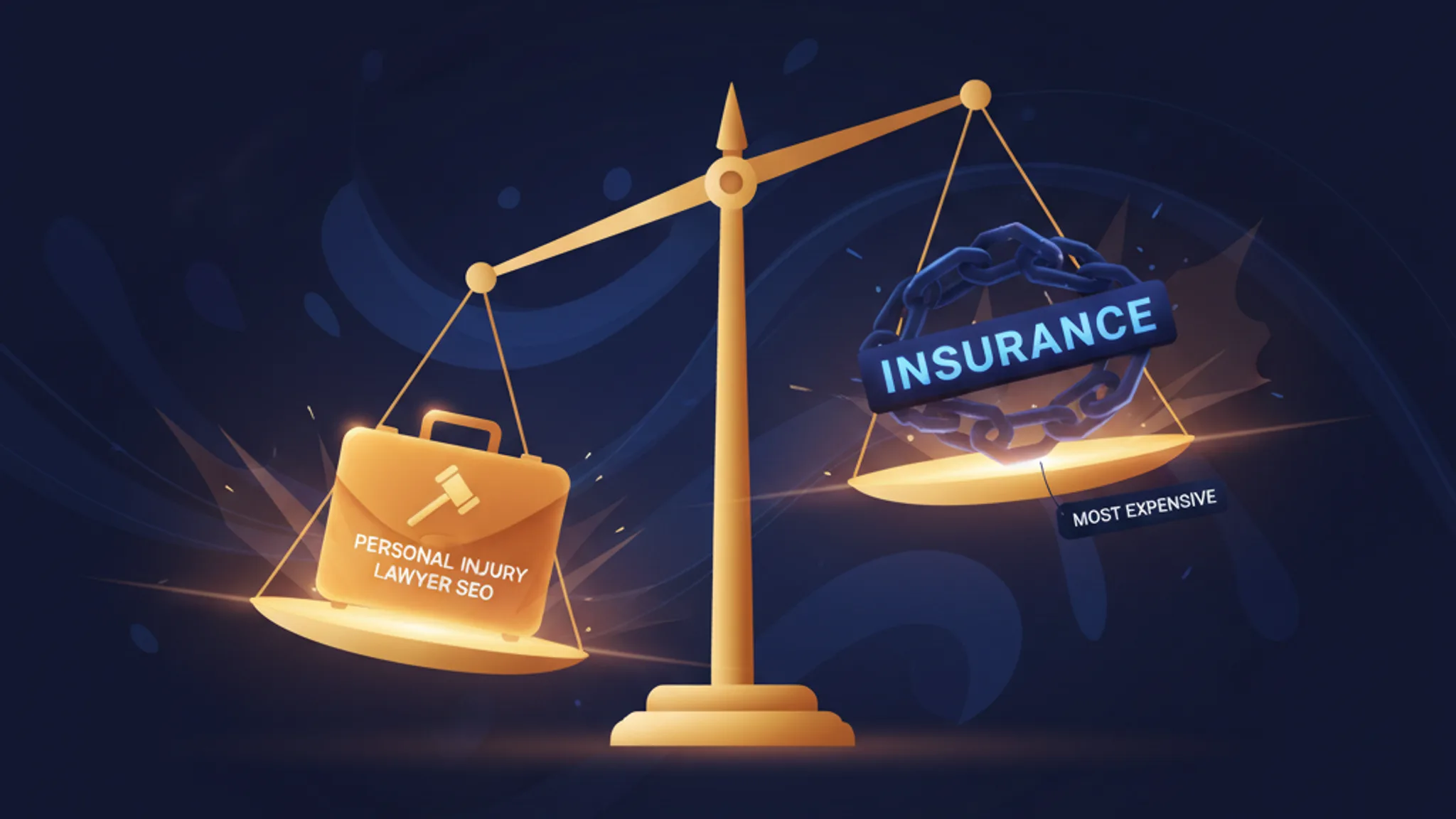 Illustration concept for personal injury lawyer seo